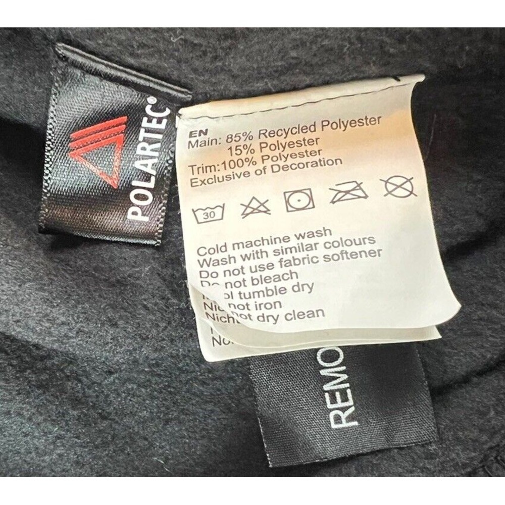 Kathmandu Womens Size 10 Fleece Jacket Black Quarter Zip - Picture 7 of 7